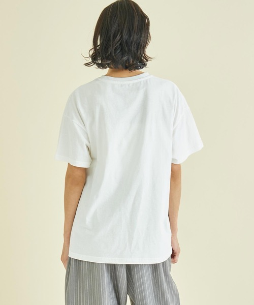 Settimissimo(セッティミッシモ)の「フォトプリント オーバーサイズ Tシャツ(Tシャツ/カットソー・レディース・スミクロ/オフホワイト・FREE)」の9枚目の写真