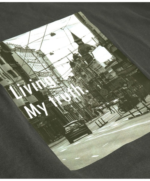 Settimissimo(セッティミッシモ)の「フォトプリント オーバーサイズ Tシャツ(Tシャツ/カットソー・レディース・スミクロ/オフホワイト・FREE)」の6枚目の写真