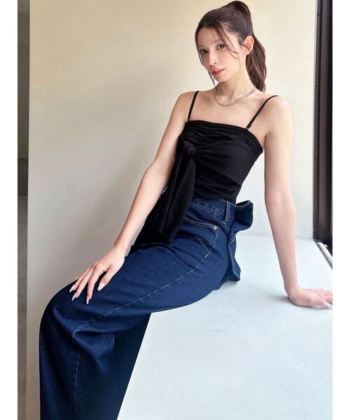 RESEXXY(リゼクシー)の「バックリボンデニムパンツ(デニムパンツ・レディース・インディゴブルー/ライトブルー・MEDIUM/SMALL)」の17枚目の写真