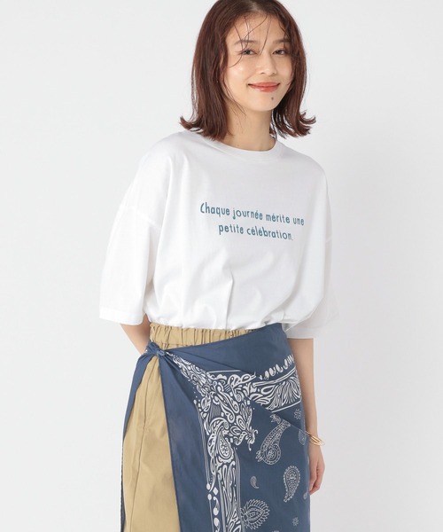 tシャツ PLACE STUDIO／ピンタックロゴTシャツセット レディース セール】アソートカラーロゴTシャツ（Tシャツ/カットソー