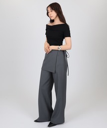 docking wrap skirt high waist pants