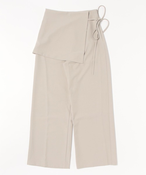 SUWDEE(スーディー)の「docking wrap skirt high waist pants(その他パンツ・レディース・ブラック/グレイッシュベージュ/チャコールグレー/グレー・M/S)」の19枚目の写真