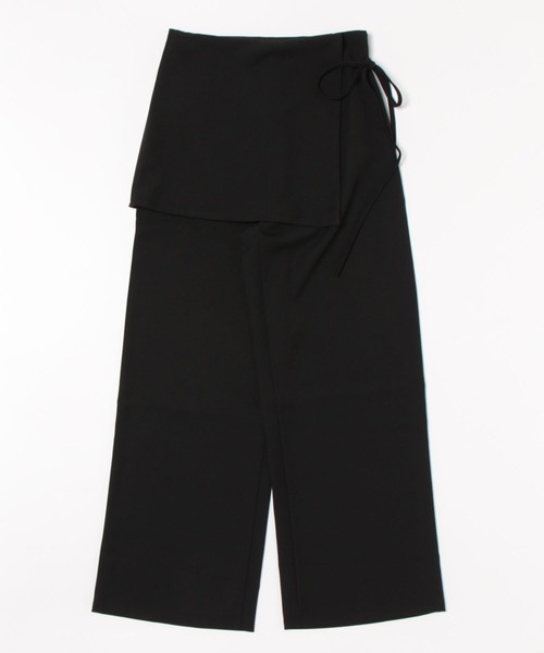 SUWDEE(スーディー)の「docking wrap skirt high waist pants(その他パンツ・レディース・ブラック/グレイッシュベージュ/チャコールグレー/グレー・M/S)」の20枚目の写真