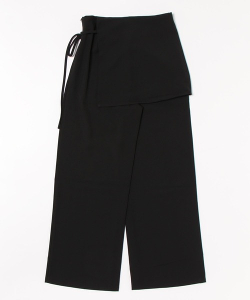 SUWDEE(スーディー)の「docking wrap skirt high waist pants(その他パンツ・レディース・ブラック/グレイッシュベージュ/チャコールグレー/グレー・M/S)」の21枚目の写真