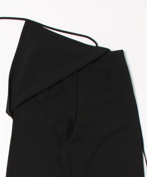 SUWDEE(スーディー)の「docking wrap skirt high waist pants(その他パンツ・レディース・ブラック/グレイッシュベージュ/チャコールグレー/グレー・M/S)」の22枚目の写真