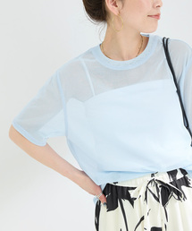 B.C STOCK（ベーセーストック）の「《2点セット》ウォッシャブル / NYチュールオーバーTシャツ（Tシャツ/カットソー）」