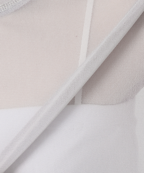 B.C STOCK（ベーセーストック）の「《2点セット》ウォッシャブル / NYチュールオーバーTシャツ（Tシャツ/カットソー・レディース・ライトグレー/スカイブルー/チョコ・FREE）」の14枚目の写真