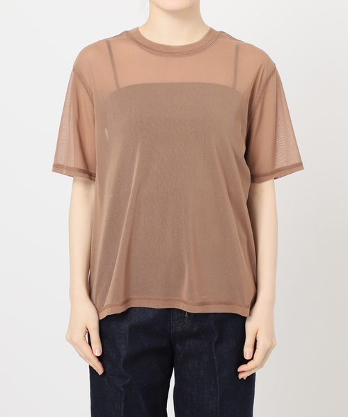 B.C STOCK（ベーセーストック）の「《2点セット》ウォッシャブル / NYチュールオーバーTシャツ（Tシャツ/カットソー・レディース・ライトグレー/スカイブルー/チョコ・FREE）」の11枚目の写真