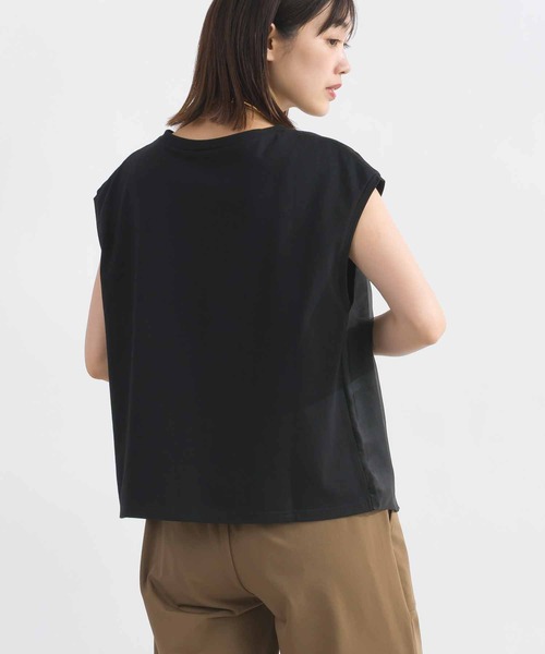 Lo-Fi(ローファイ)の「【WEB限定】フロントシアーロゴ刺繍カットソー(Tシャツ/カットソー・レディース・オフホワイト/ブラック・M)」の10枚目の写真