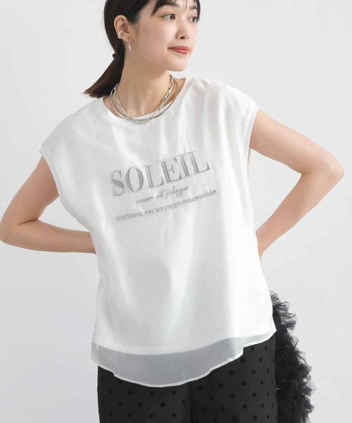 Lo-Fi(ローファイ)の「【WEB限定】フロントシアーロゴ刺繍カットソー(Tシャツ/カットソー・レディース・オフホワイト/ブラック・M)」の20枚目の写真