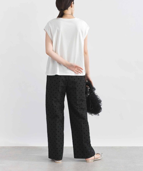 Lo-Fi(ローファイ)の「【WEB限定】フロントシアーロゴ刺繍カットソー(Tシャツ/カットソー・レディース・オフホワイト/ブラック・M)」の7枚目の写真