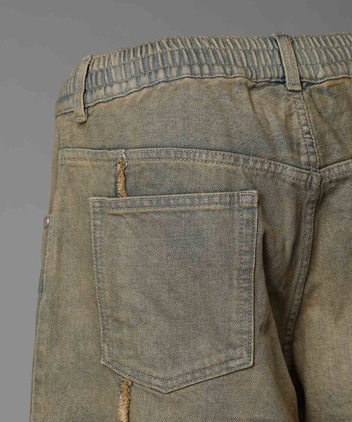 MAISON SPECIAL(メゾンスペシャル)の「《UNISEX》Prime-Wide Denim Shorts/プライムワイドデニムショーツ【MAISON SPECIAL/メゾンスペシャル】(デニムパンツ・メンズ・ベージュ/ブラック/ホワイト・1/0)」の11枚目の写真