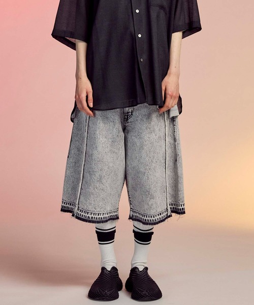 UNISEX》Prime-Wide Denim Shorts/プライムワイドデニムショーツ