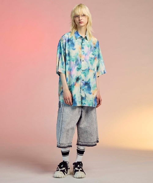 UNISEX》Prime-Wide Denim Shorts/プライムワイドデニムショーツ