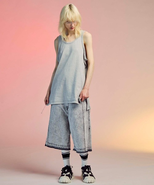 プライムワイドデニムショーツ　メゾンスペシャル【値下げ不可】 UNISEX》Prime-Wide Denim Shorts/プライムワイドデニムショーツ