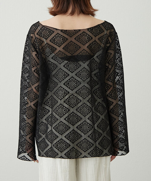 WILLOW(ウィロー)の「【willow】レイヤードレースホルターネックチュニック(アンサンブル・レディース・ホワイト/ブラック・ONE SIZE)」の11枚目の写真