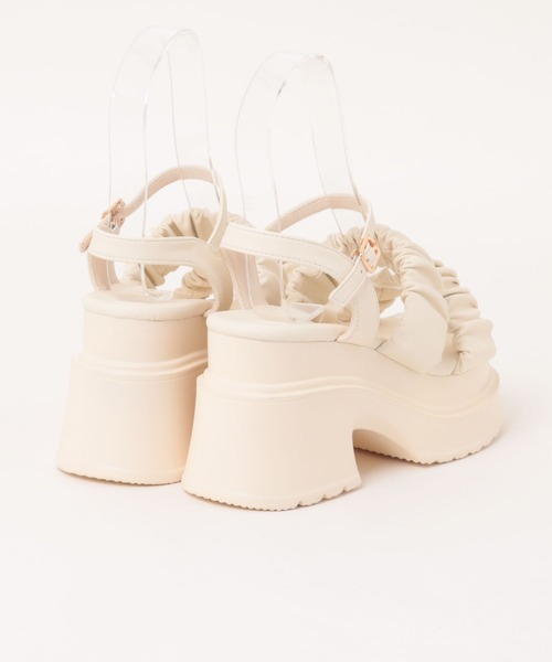 apres jour（アプレジュール）の「ダブルストラップサンダル（サンダル・レディース・ブラック/ホワイト・SMALL/LARGE/MEDIUM）」の7枚目の写真