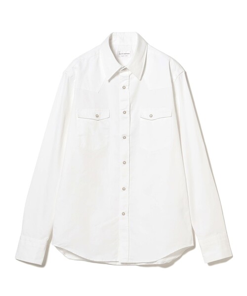 別注】GUY ROVER / ホワイト ウエスタンシャツ（シャツ/ブラウス
