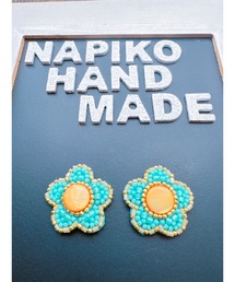 【NAPIKO】お花🌸シンプル☆ビーズアクセサリー◇マルチ/ピアス(MA)