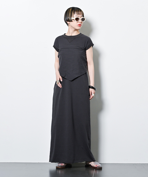 CITYSHOP　CUT DRESS with SCARF：ワンピース　38 CUT DRESS with SCARF：ワンピース（ワンピース）｜CITYSHOP