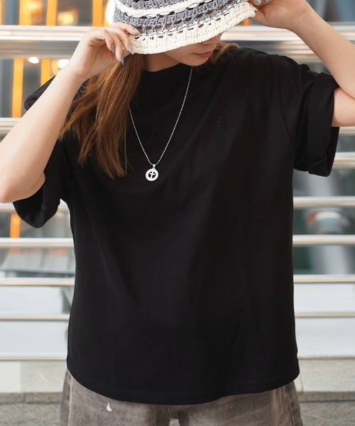 Laufer(ロイファー)の「【Laufer】オールドLEロゴ コンパクトTシャツ / Old LE Logo Compact T-Shirt(Tシャツ/カットソー・メンズ・ホワイト×ブラック/ホワイト×ホワイト/ブラック×ブラック/ブラック×ホワイト・M/L/XL)」の4枚目の写真