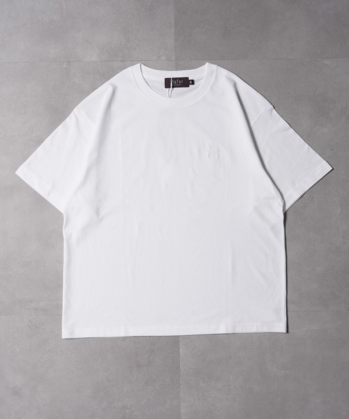 Laufer(ロイファー)の「【Laufer】オールドLEロゴ コンパクトTシャツ / Old LE Logo Compact T-Shirt(Tシャツ/カットソー・メンズ・ホワイト×ブラック/ホワイト×ホワイト/ブラック×ブラック/ブラック×ホワイト・M/L/XL)」の7枚目の写真