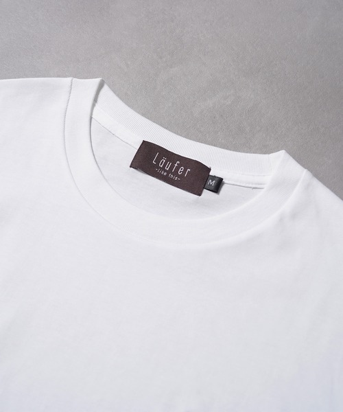Laufer(ロイファー)の「【Laufer】オールドLEロゴ コンパクトTシャツ / Old LE Logo Compact T-Shirt(Tシャツ/カットソー・メンズ・ホワイト×ブラック/ホワイト×ホワイト/ブラック×ブラック/ブラック×ホワイト・M/L/XL)」の16枚目の写真