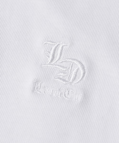 Laufer(ロイファー)の「【Laufer】オールドLEロゴ コンパクトTシャツ / Old LE Logo Compact T-Shirt(Tシャツ/カットソー・メンズ・ホワイト×ブラック/ホワイト×ホワイト/ブラック×ブラック/ブラック×ホワイト・M/L/XL)」の8枚目の写真