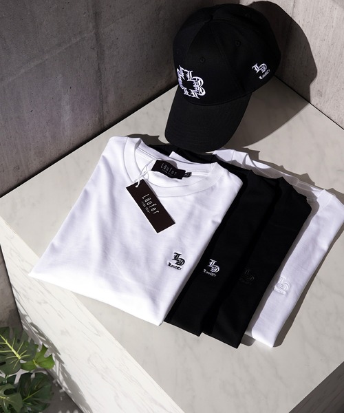 Laufer(ロイファー)の「【Laufer】オールドLEロゴ コンパクトTシャツ / Old LE Logo Compact T-Shirt(Tシャツ/カットソー・メンズ・ホワイト×ブラック/ホワイト×ホワイト/ブラック×ブラック/ブラック×ホワイト・M/L/XL)」の5枚目の写真