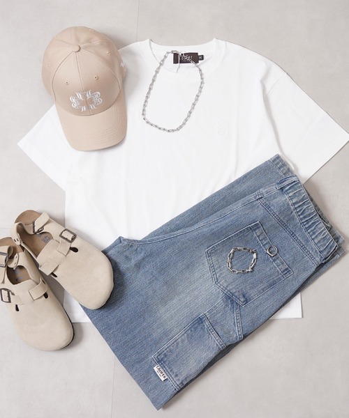 Laufer(ロイファー)の「【Laufer】オールドLEロゴ コンパクトTシャツ / Old LE Logo Compact T-Shirt(Tシャツ/カットソー・メンズ・ホワイト×ブラック/ホワイト×ホワイト/ブラック×ブラック/ブラック×ホワイト・M/L/XL)」の20枚目の写真