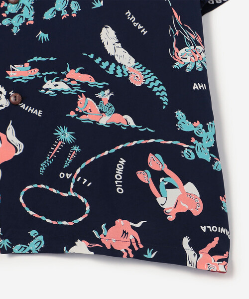 SUN SURF(サンサーフ)の「SUN SURF | 半袖ハワイアンシャツ “PANIOLA TOWN” MEN(シャツ/ブラウス・メンズ・ネイビー・XL/XXL/L)」の15枚目の写真
