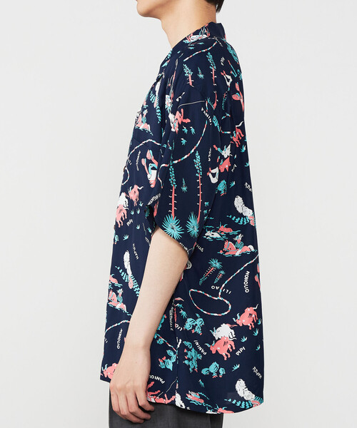 SUN SURF(サンサーフ)の「SUN SURF | 半袖ハワイアンシャツ “PANIOLA TOWN” MEN(シャツ/ブラウス・メンズ・ネイビー・XL/XXL/L)」の10枚目の写真