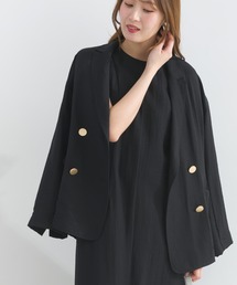 PICCIN | 【セットアップ可能】麻混ダブルジャケット(テーラードジャケット)