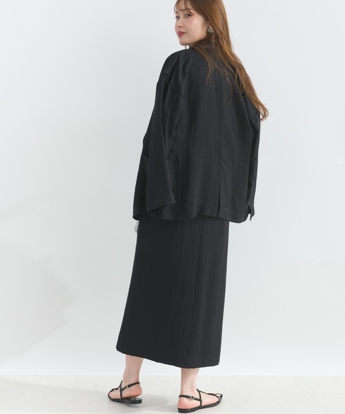 PICCIN（ピッチン）の「【セットアップ可能】麻混ダブルジャケット（テーラードジャケット・レディース・アイボリー/ブラック・M）」の18枚目の写真