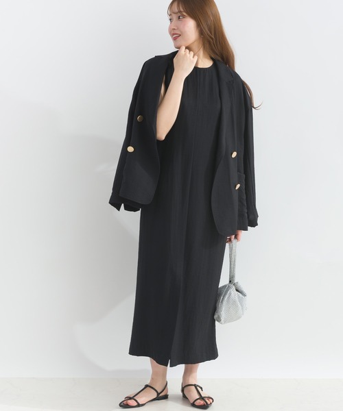 PICCIN（ピッチン）の「【セットアップ可能】麻混ダブルジャケット（テーラードジャケット・レディース・アイボリー/ブラック・M）」の16枚目の写真