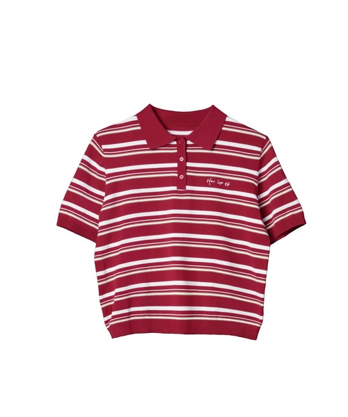 Her lip to（ハーリップトゥー）の「Multi Border Polo Top