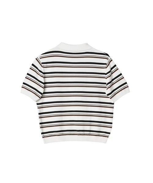 ぴ*こ様 herlipto Multi-WayBackRibbonStripeD Multi Border Polo Top（ポロシャツ）｜Her lip to（ハーリップ