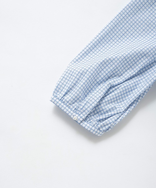 NIMES（ニーム）の「パールボタンサマーブラウス（シャツ/ブラウス・レディース・ブラック/ブルー/ホワイト/ブラウン/ネイビー・FREE）」の8枚目の写真