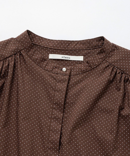 パールボタンサマーブラウス（シャツ/ブラウス）｜NIMES（ニーム）の