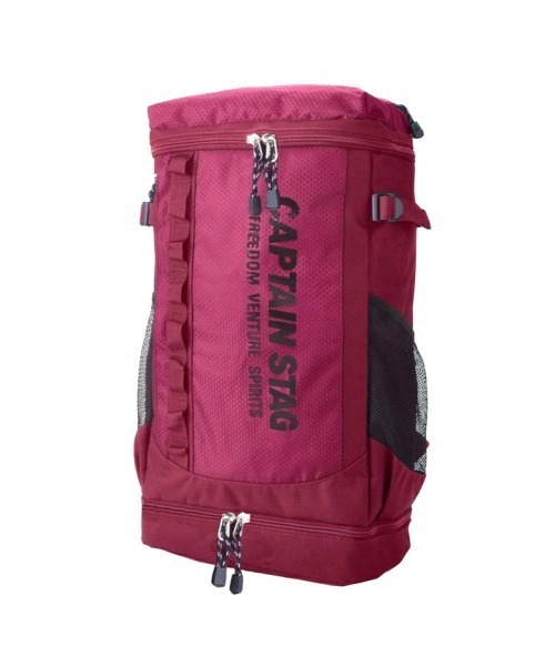 CAPTAIN STAG(キャプテンスタッグ)の「CAPTAINSTAG リュック21L 1246(バックパック/リュック・レディース・ワインレッド/ブラック/ネイビー・FREE)」の3枚目の写真