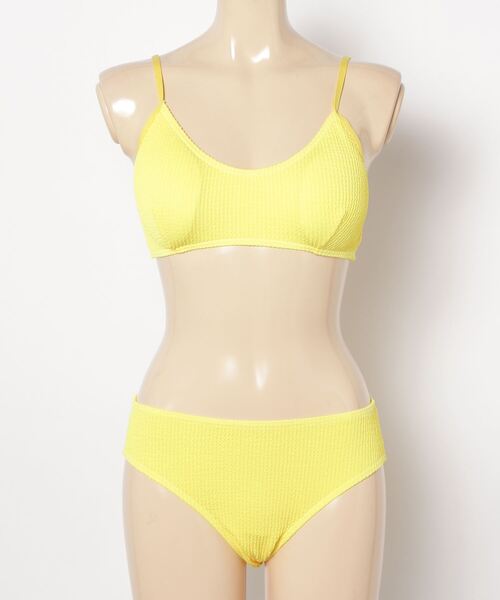 FREE STYLISTS(フリー スタイリスト)の「Y2K スポーティ&センシュアル キャミソールスイムウェア 〔3点SET 〕(水着・レディース・ブラック/パープル・FREE)」の5枚目の写真