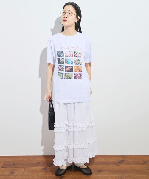 fig London(フィグロンドン)の「●Exotic Lily Tshirt(Tシャツ/カットソー・レディース・アッシュグレー・FREE)」の10枚目の写真