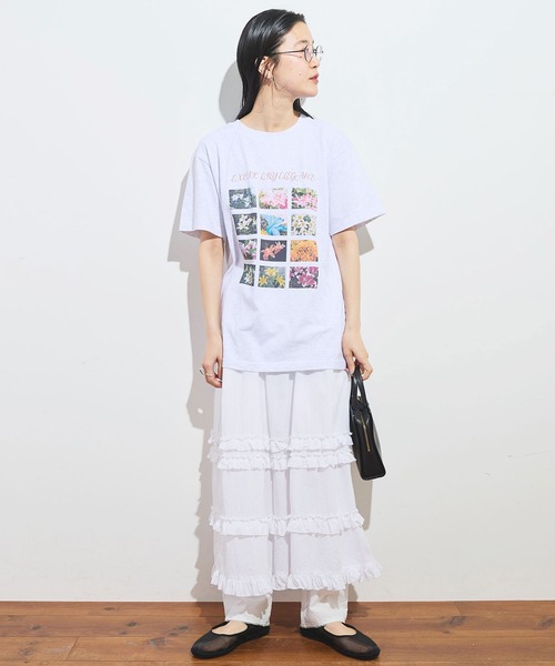 fig London(フィグロンドン)の「●Exotic Lily Tshirt(Tシャツ/カットソー・レディース・アッシュグレー・FREE)」の12枚目の写真
