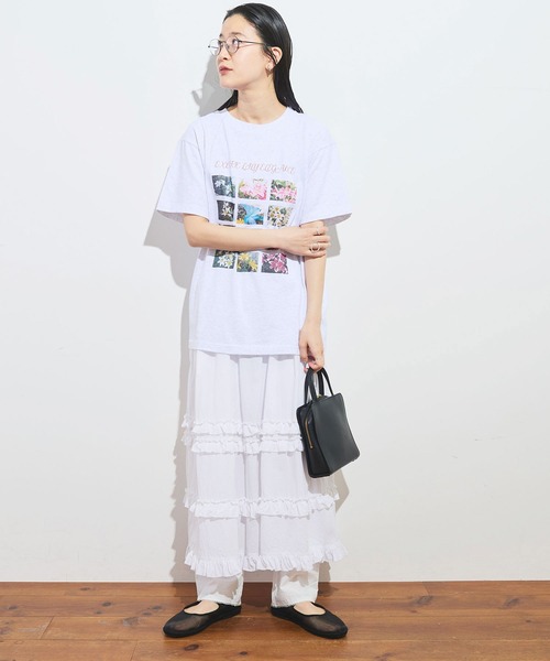 fig London(フィグロンドン)の「●Exotic Lily Tshirt(Tシャツ/カットソー・レディース・アッシュグレー・FREE)」の13枚目の写真
