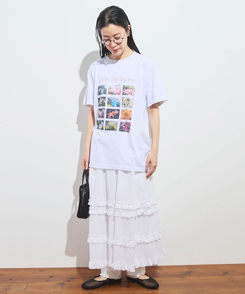 fig London(フィグロンドン)の「●Exotic Lily Tshirt(Tシャツ/カットソー・レディース・アッシュグレー・FREE)」の14枚目の写真