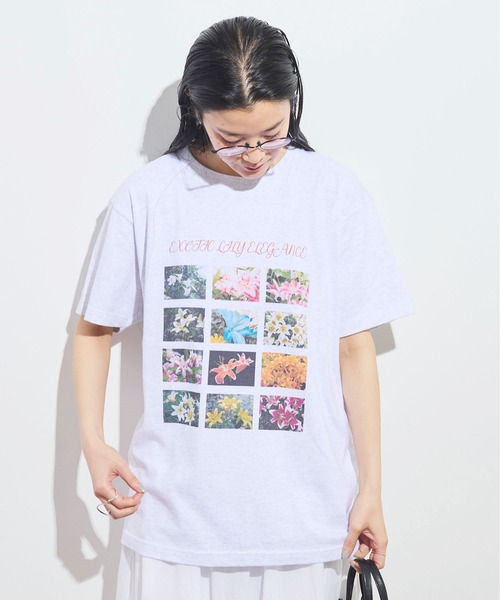 fig London(フィグロンドン)の「●Exotic Lily Tshirt(Tシャツ/カットソー・レディース・アッシュグレー・FREE)」の4枚目の写真