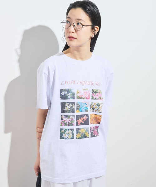 fig London(フィグロンドン)の「●Exotic Lily Tshirt(Tシャツ/カットソー・レディース・アッシュグレー・FREE)」の6枚目の写真