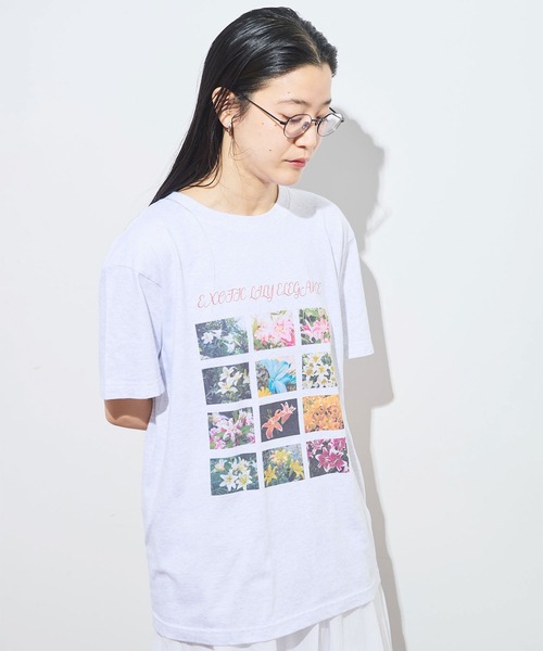 fig London(フィグロンドン)の「●Exotic Lily Tshirt(Tシャツ/カットソー・レディース・アッシュグレー・FREE)」の15枚目の写真