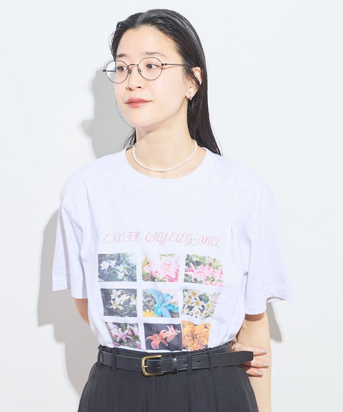 fig London(フィグロンドン)の「●Exotic Lily Tshirt(Tシャツ/カットソー・レディース・アッシュグレー・FREE)」の9枚目の写真