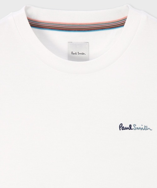 Paul Smith（ポールスミス）の「ウィメンズ バイカラーロゴ Tシャツ / 255105 J271（Tシャツ/カットソー・レディース・ホワイト/ブラック・MEDIUM）」の3枚目の写真